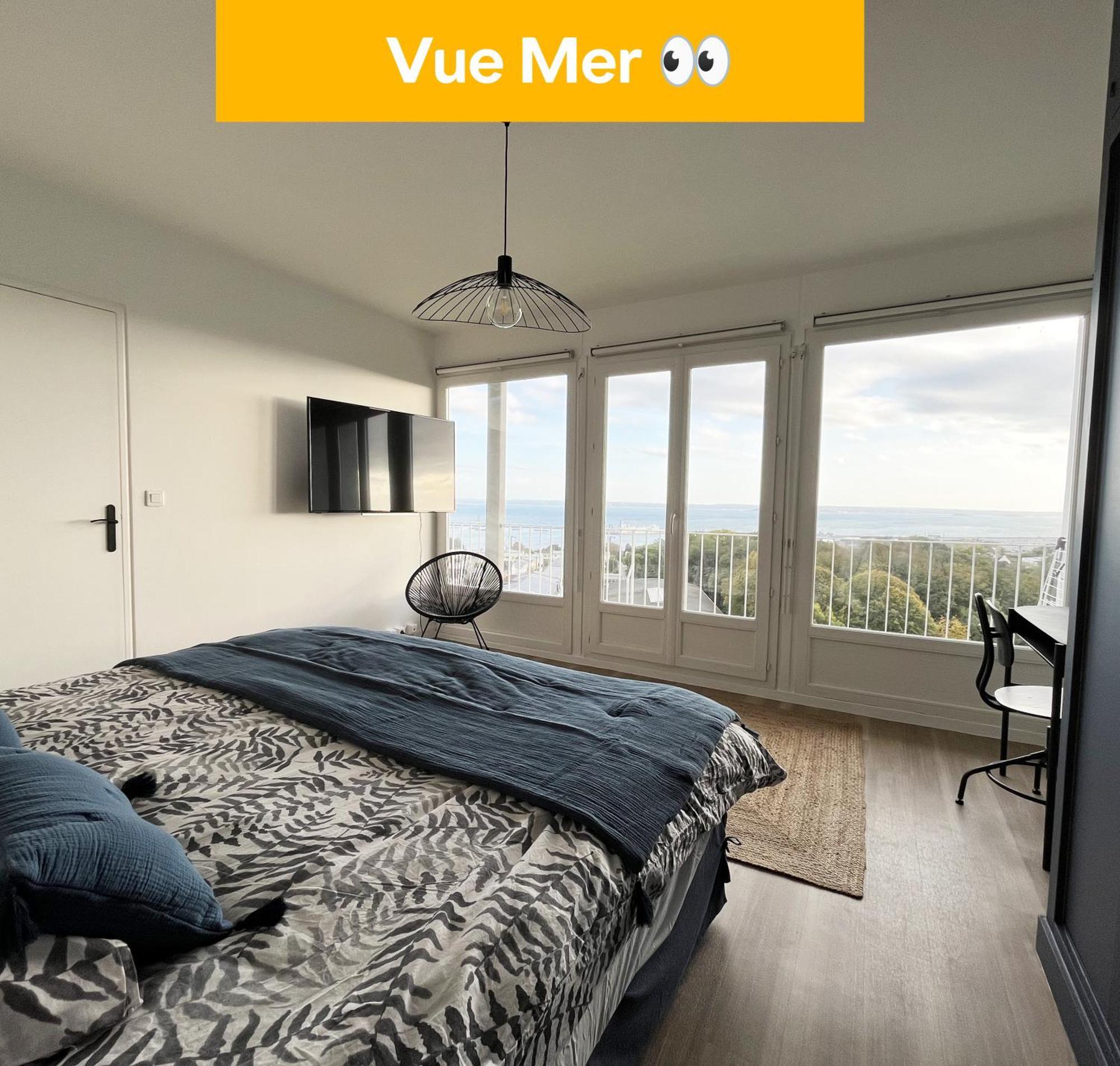 Nouveau! Appartement Vue Mer 180° Et Place Parking Μπρεστ Εξωτερικό φωτογραφία